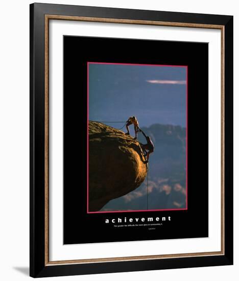 Achievement-null-Framed Art Print