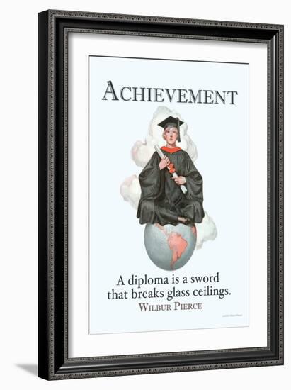 Achievement-null-Framed Art Print