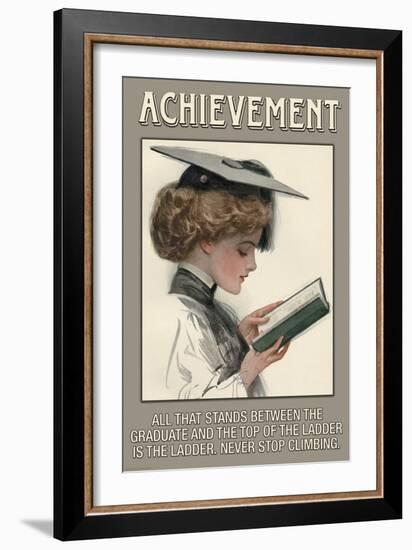 Achievement-null-Framed Art Print