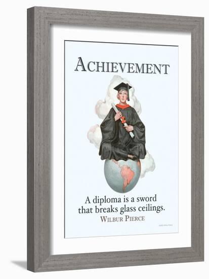 Achievement-null-Framed Art Print