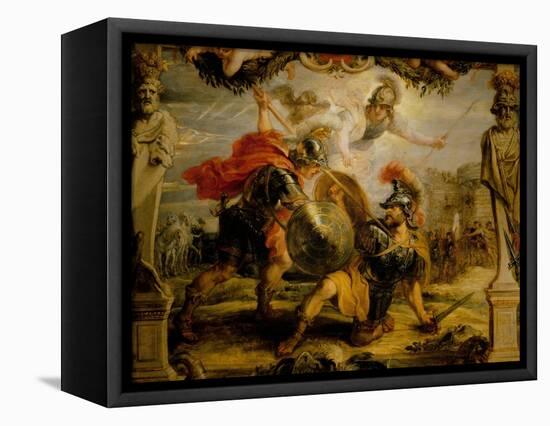 Achille and Hector, 1630-Peter Paul Rubens-Framed Premier Image Canvas