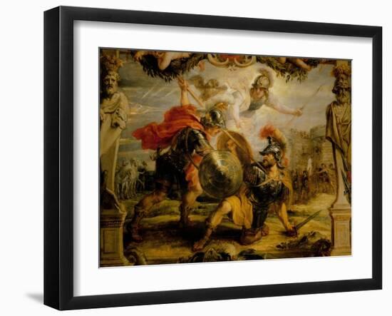 Achille and Hector, 1630-Peter Paul Rubens-Framed Giclee Print