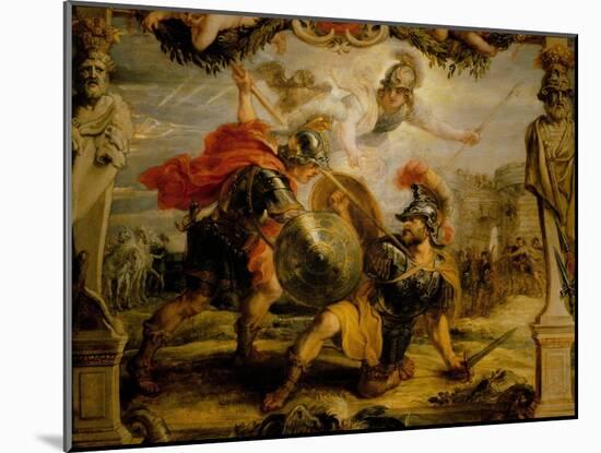 Achille and Hector, 1630-Peter Paul Rubens-Mounted Giclee Print