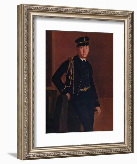 'Achille de Gas in the Uniform of a Cadet', 1856-1857-Edgar Degas-Framed Giclee Print