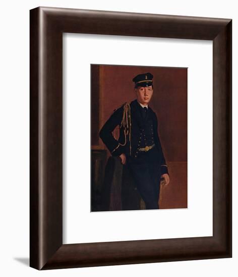 'Achille de Gas in the Uniform of a Cadet', 1856-1857-Edgar Degas-Framed Giclee Print