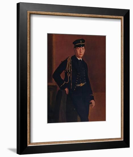 'Achille de Gas in the Uniform of a Cadet', 1856-1857-Edgar Degas-Framed Giclee Print