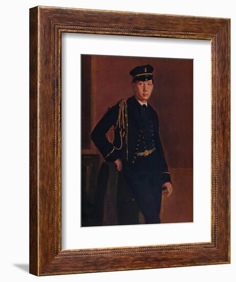 'Achille de Gas in the Uniform of a Cadet', 1856-1857-Edgar Degas-Framed Giclee Print
