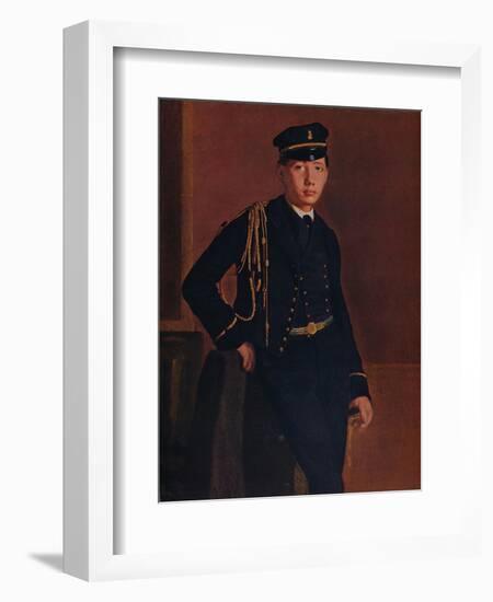 'Achille de Gas in the Uniform of a Cadet', 1856-1857-Edgar Degas-Framed Giclee Print