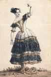 Fanny Elssler as Florinda in the Dance La Cachucha (Ballet Le Diable Boiteu), 1836-Achille Devéria-Giclee Print