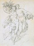 Psyche and Cupid, C1820-1857-Achille Deveria-Giclee Print