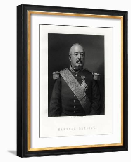 Achille Francois Bazaine, Marshal of France, 19th Century-W Holl-Framed Giclee Print