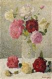 Vase of Roses Study-Achille Lauge-Framed Premium Giclee Print