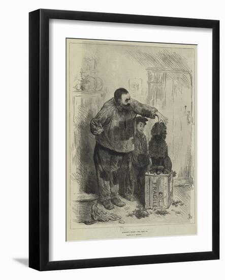 Achille's Toilet-Frederick Barnard-Framed Premium Giclee Print