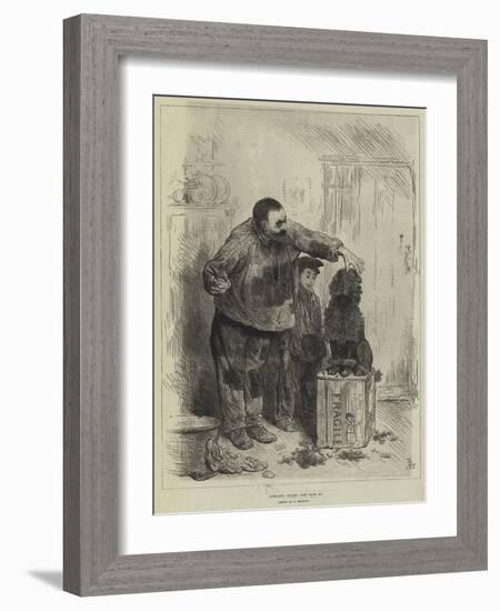 Achille's Toilet-Frederick Barnard-Framed Giclee Print