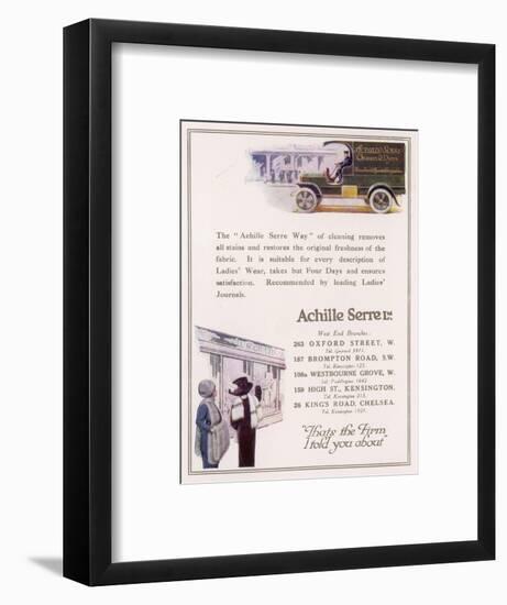 Achille Serre, Cleaners and Dyers-null-Framed Art Print