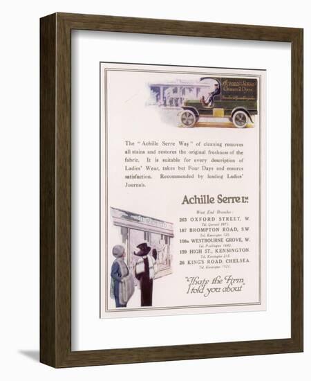 Achille Serre, Cleaners and Dyers-null-Framed Art Print