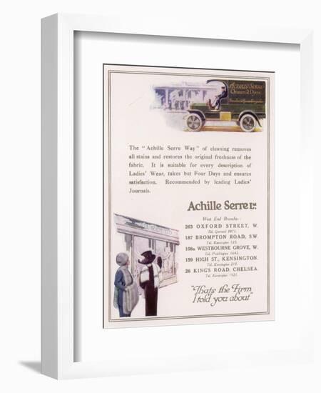 Achille Serre, Cleaners and Dyers-null-Framed Art Print