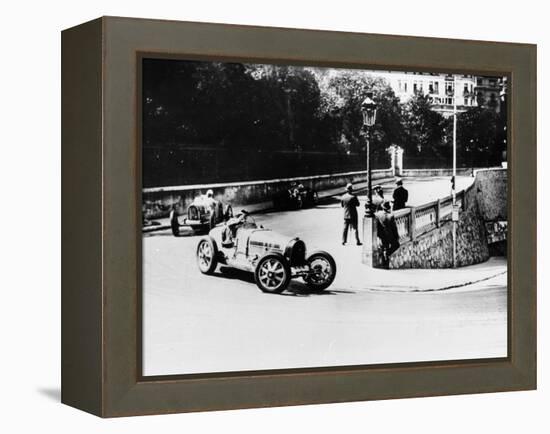 Achille Varzi and Tazio Nuvolari, Monaco Grand Prix, 1933-null-Framed Premier Image Canvas