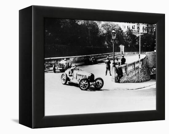 Achille Varzi and Tazio Nuvolari, Monaco Grand Prix, 1933-null-Framed Premier Image Canvas