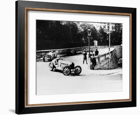 Achille Varzi and Tazio Nuvolari, Monaco Grand Prix, 1933-null-Framed Photographic Print