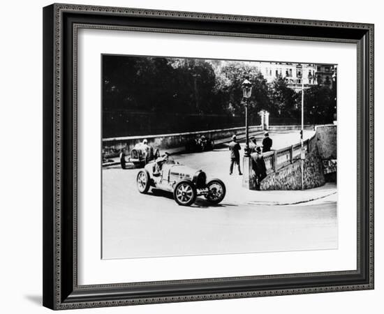 Achille Varzi and Tazio Nuvolari, Monaco Grand Prix, 1933-null-Framed Photographic Print