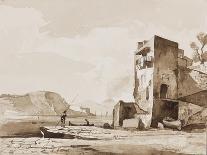 Castel Dell'Ovo-Achille Vianelli-Framed Giclee Print