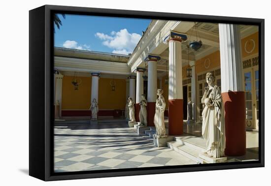 Achilleion Palace of Empress Elisabeth of Austria Well known as Sissi-Tuul-Framed Premier Image Canvas