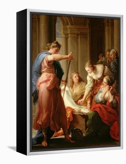 Achilles at the Court of King Lycomedes with His Daughters-Pompeo Batoni-Framed Premier Image Canvas