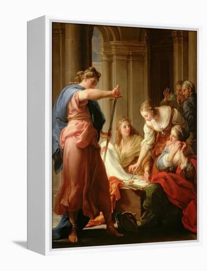 Achilles at the Court of King Lycomedes with His Daughters-Pompeo Batoni-Framed Premier Image Canvas