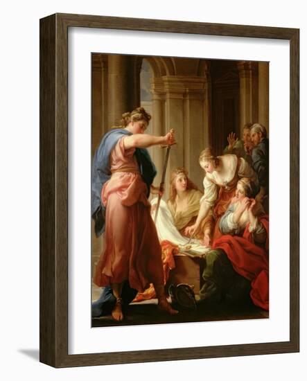 Achilles at the Court of King Lycomedes with His Daughters-Pompeo Batoni-Framed Giclee Print