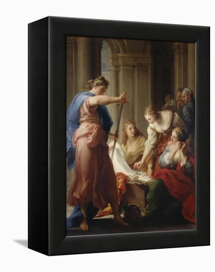 Achilles at the Court of Lycomedes-Pompeo Batoni-Framed Premier Image Canvas