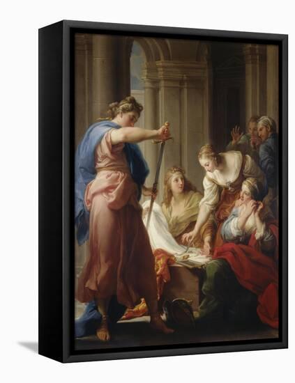 Achilles at the Court of Lycomedes-Pompeo Batoni-Framed Premier Image Canvas