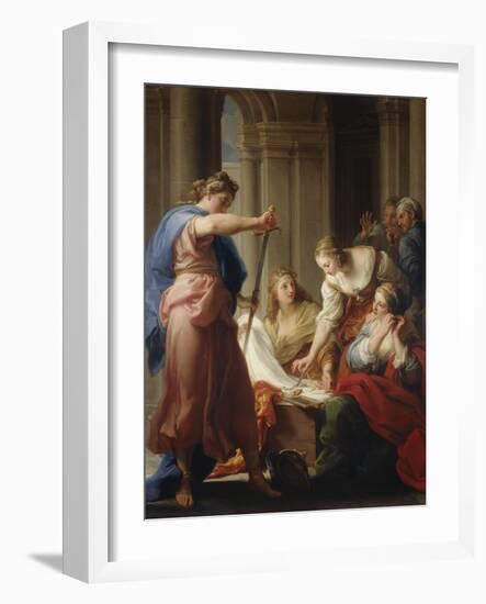 Achilles at the Court of Lycomedes-Pompeo Batoni-Framed Giclee Print