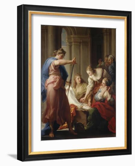 Achilles at the Court of Lycomedes-Pompeo Batoni-Framed Giclee Print