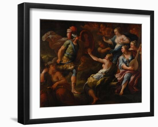 Achilles Discovered by Ulysses Among the Daughters of Lycomedes at Skyros-Paolo de Matteis-Framed Giclee Print