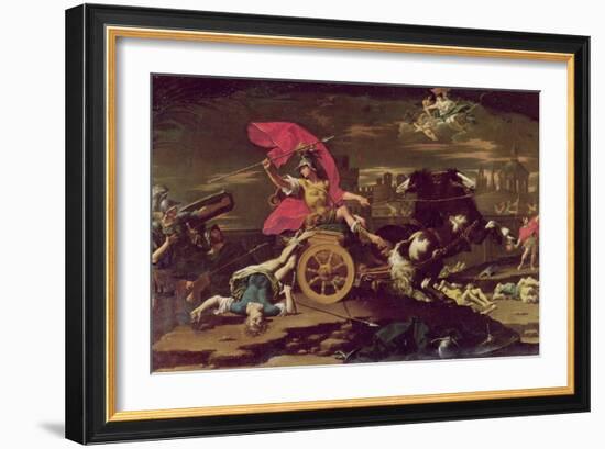 Achilles Dragging the Body of Hector Around the Walls of Troy-Donato Creti-Framed Giclee Print