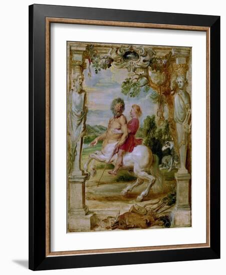 Achilles Educated by the Centaur Chiron, 1630-1635-Peter Paul Rubens-Framed Giclee Print