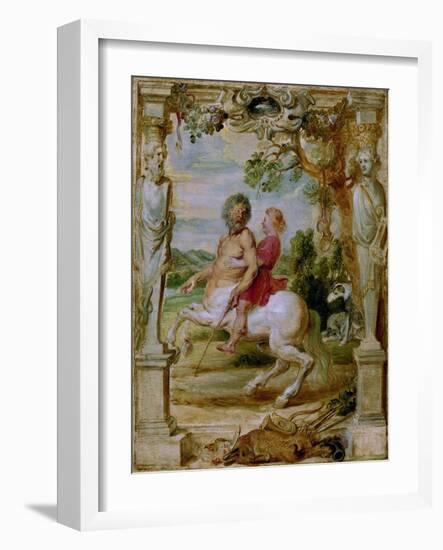 Achilles Educated by the Centaur Chiron, 1630-1635-Peter Paul Rubens-Framed Giclee Print