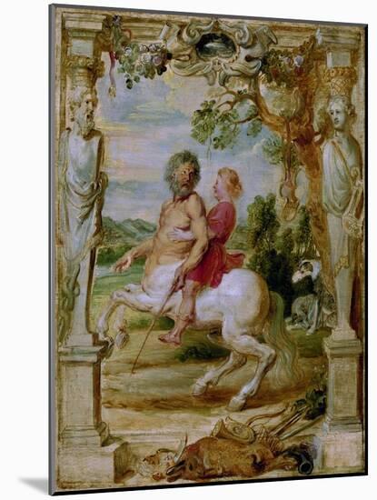 Achilles Educated by the Centaur Chiron, 1630-1635-Peter Paul Rubens-Mounted Giclee Print