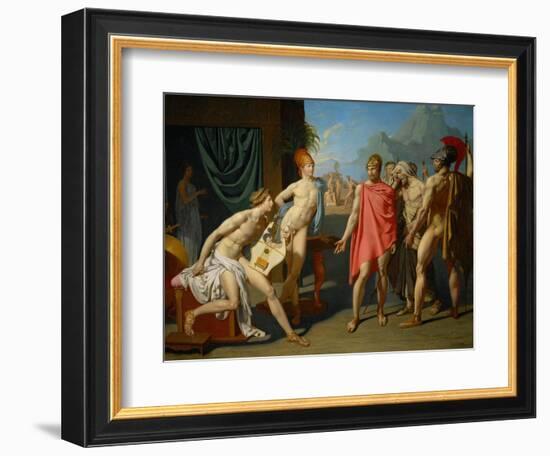 Achilles Greets the Ambassadors of Agamemnon, 1800-Jean-Auguste-Dominique Ingres-Framed Giclee Print