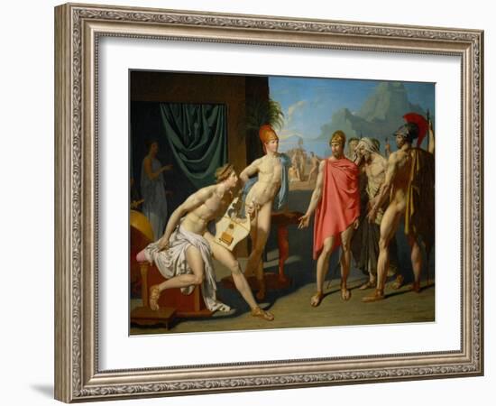 Achilles Greets the Ambassadors of Agamemnon, 1800-Jean-Auguste-Dominique Ingres-Framed Giclee Print