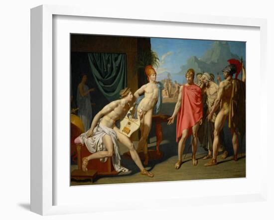 Achilles Greets the Ambassadors of Agamemnon, 1800-Jean-Auguste-Dominique Ingres-Framed Giclee Print