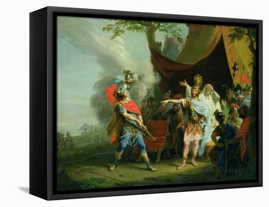 Achilles Has a Dispute with Agamemnon, 1776-Johann Heinrich Tischbein-Framed Premier Image Canvas