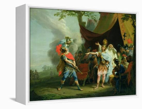 Achilles Has a Dispute with Agamemnon, 1776-Johann Heinrich Tischbein-Framed Premier Image Canvas