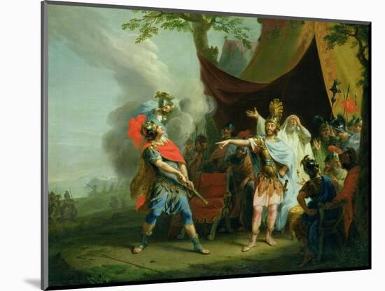 Achilles Has a Dispute with Agamemnon, 1776-Johann Heinrich Tischbein-Mounted Premium Giclee Print