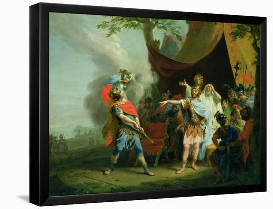 Achilles Has a Dispute with Agamemnon, 1776-Johann Heinrich Tischbein-Framed Premier Image Canvas