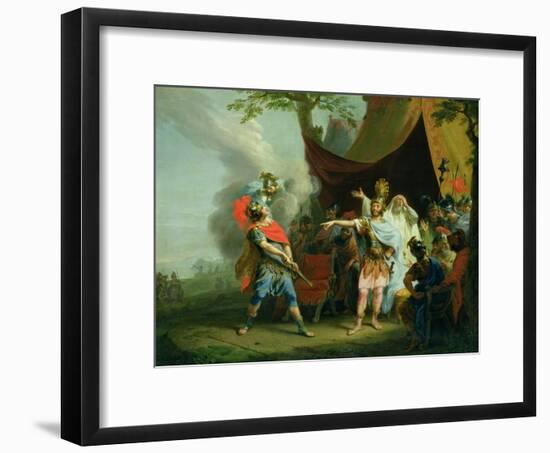 Achilles Has a Dispute with Agamemnon, 1776-Johann Heinrich Tischbein-Framed Giclee Print