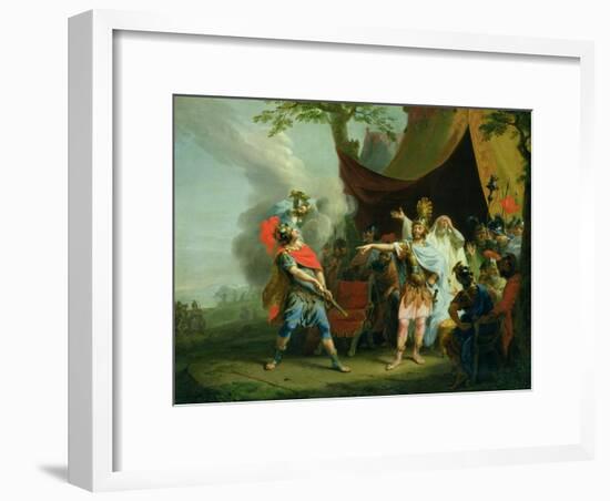 Achilles Has a Dispute with Agamemnon, 1776-Johann Heinrich Tischbein-Framed Giclee Print