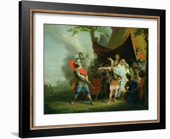 Achilles Has a Dispute with Agamemnon, 1776-Johann Heinrich Tischbein-Framed Giclee Print