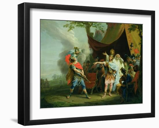 Achilles Has a Dispute with Agamemnon, 1776-Johann Heinrich Tischbein-Framed Giclee Print